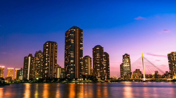 月島エリアの夜景