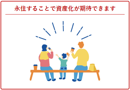 永住することで資産化が期待できます